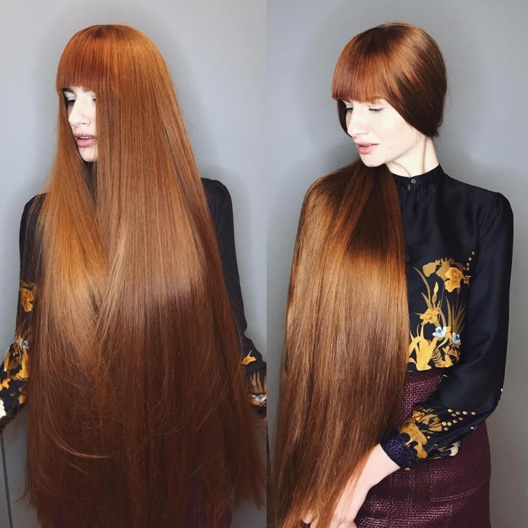 Анастасия Сидорова, рыжая Рапунцель, русская Рапунцель, длинные рыжие волосы